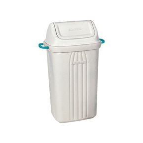 BASURERO 30 LTS. TAPA VAIVEN BEIGE