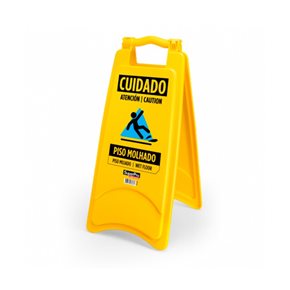 PLACA SEÑALIZADORA "PISO MOJADO"