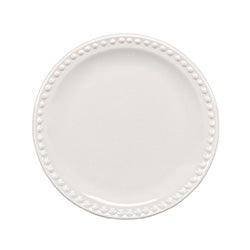 PLATO POSTRE20CM CERAM BLANCA EMBOS MAUVE SANTA AN