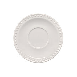 PLATO P/TAZA16CM CERAM BLANCA EMBOS MAUVE SANTA AN