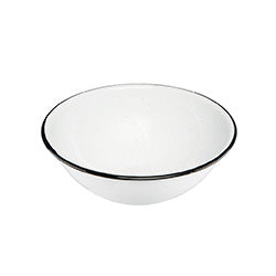 ENSALADERA 1LT D19.5x7CM ACERO VITRIFICADO BLANCO CINSA