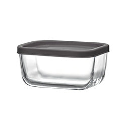 SET X2 RECIPIENTE 405CC C/TAPA GRIS CUBE LAV