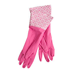 GUANTES LATEX C/PUÑO VINILO SURTIDO 41x18CM