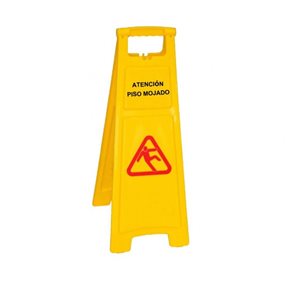 Señal Plástica de Piso Mojado Atención Grande