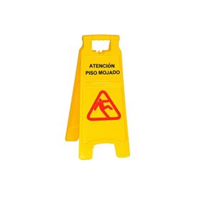 Señal Plástica de Piso Mojado Atención Pequeña