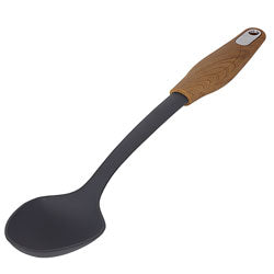 CUCHARA 36x7CM PLASTICO SIMIL MADERA/GRIS