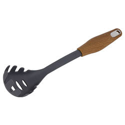 CUCHARA P/PASTA 32x7CM PLASTICO SIMIL MADERA/GRIS