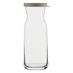 JARRA VIDRIO 700CC TAPA BLANCA FONTE LAV H20/D6.8CM