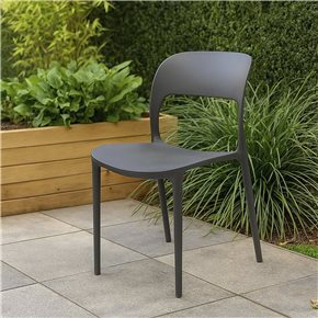 SILLA MADISON NEGRA POLIPROPILENO
