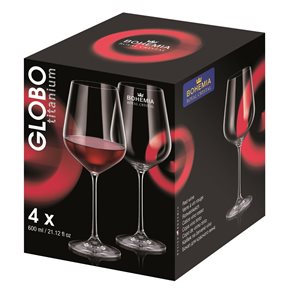 SET 4 COPA VINO 600ML GLOBO BOHEMIA