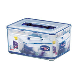 RECIPIENTE RECTANGULAR PLASTICO C/ MANGO 31.6X23X15.5CM 8L