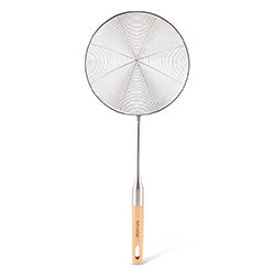 COLADOR ACERO INOX D19X51.5CM MANGO MADERA KEN HOM