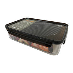 RECIPIENTE RECT PLAS BISFREE 27X19X7CM2.1L MARRON