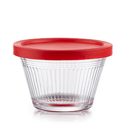 FLANERA VIDRIO 175ML C/TAPA ROJA CRISA
