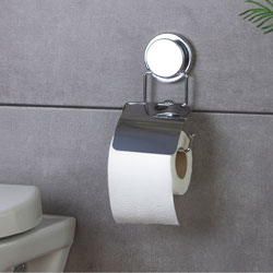 SOPORTE PAPEL HIGIENICO C/TAPA CROMADO