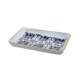 BANDEJA RECTANGULAR 27x17.5CM NAZEN NEGRO