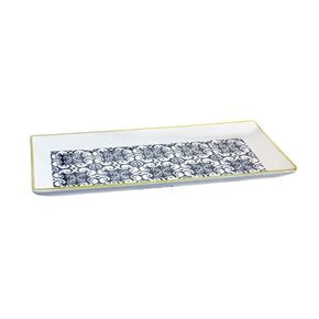 BANDEJA RECTANGULAR 38x18.5CM NAZEN NEGRO