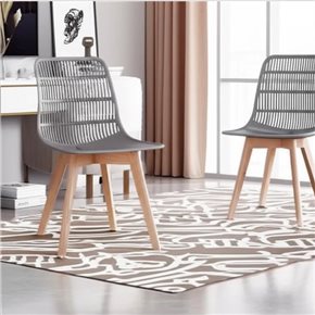 SILLA MOSCU PP/MADERA GRIS
