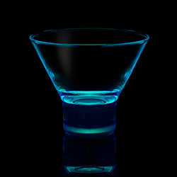 VASO MARTINI LUMINOSO AZUL 230 CC AFTER GLOW PAS