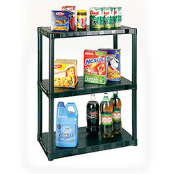 RACK PLAST. 3 ESTANTES 70X38X94CM NEGRO