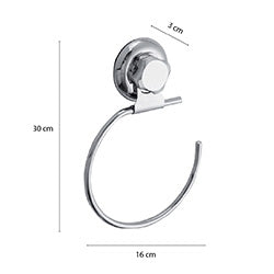 TOALLERO ARO MURAL ACERO INOX. D16CM/W3/H22CM