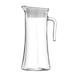 JARRA VIDRIO 1400CC C/TAPA BLANCA TRUVA LAV
