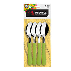 SET 4 CUCHARA MESA 18.3CM MANGO VERDE NEW TROPICAL
