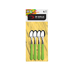 SET 4 CUCHARA DE TE 13.7CM MANGO VERDE NEW TROPICAL