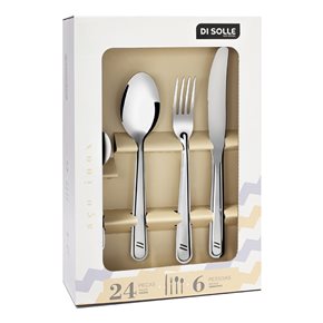 SET 24 PIEZAS CUCHILLO MESA CLEAN DI SOLLE