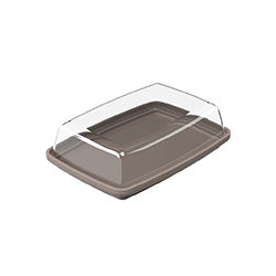 MANTEQUERA PLASTICO 16x10x4,5CM WARM GRAY COZA