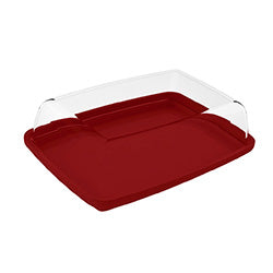 MANTEQUERA PLASTICO 16x10x4,5CM ROJO BOLD COZA