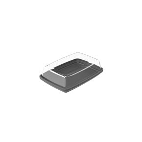 MANTEQUERA PLASTICO 16x10x4,5CM GRIS OSC. COZA