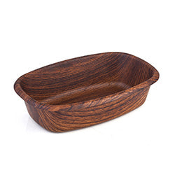 PANERA SEMICUADRADA MAHOGANY EVELIN. 15X20X5CM