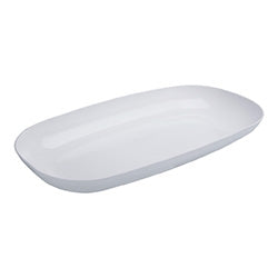FUENTE RECTANGULAR PLASTICO ESSENTIAL BLANCO. 43x24x5CM