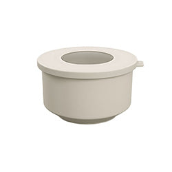 RECIPIENTE C/TAPA PLASTICO HOOP 500ML LIGHT GRAY
