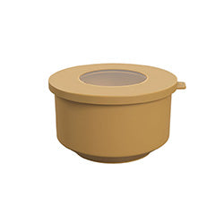 RECIPIENTE C/TAPA PLASTICO HOOP 500ML AMARILLO