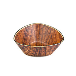 BOWL TRIANGULAR MINI 10/H3.5CM MAHOGANY EVELIN