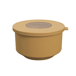 RECIPIENTE C/TAPA PLASTICO HOOP 1L AMARILLO