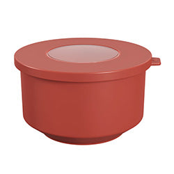 RECIPIENTE C/TAPA PLASTICO HOOP 2L ROJO GUYABA
