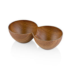 BOWL DOBLE MAHOGANY EVELIN.  10x20x5.5CM