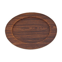 PLATO RED. 32.5/H1.2CM ALA ANCHA MAHOGANY EVELIN