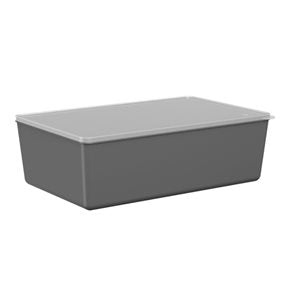 CONTENEDOR 4,50L DE PLASTICO BASIC-GRIS OSCURO