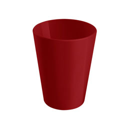 VASO 300ML D8x11CM PP ROJO COZA