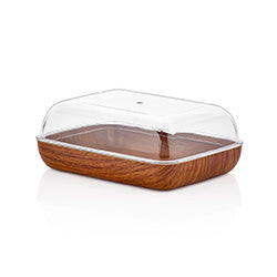 RECIPIENTE 14x10.5x5.5CM MAHOGANY EVELIN