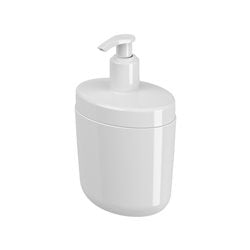 DISPENSADOR JABON PLASTICO FULL 450ML BLANCO COZA