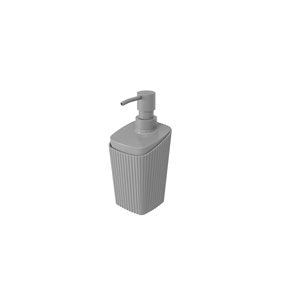 DISPENSADOR JABON 350ML GRIS COZA