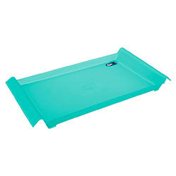 BANDEJA PLASTICO VERDE COZA.  34x19x3.8CM