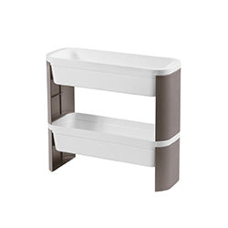 ORGANIZADOR 2 EST.45X17X43CM PLASTICO GRIS COZA