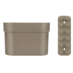ORGANIZADOR PEQUEÑO C/ BARRA BEIGE COZA. 12X9X7CM
