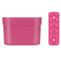 ORGANIZADOR PEQUEÑO  C/ BARRA ROSA COZA. 12X9X7CM